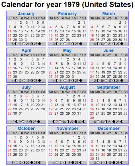 1979年(昭和54年)の日本の祝日・休日一覧(Excel・CSV形式)と無料の印刷用カレンダーPDF - 祝日ネット
