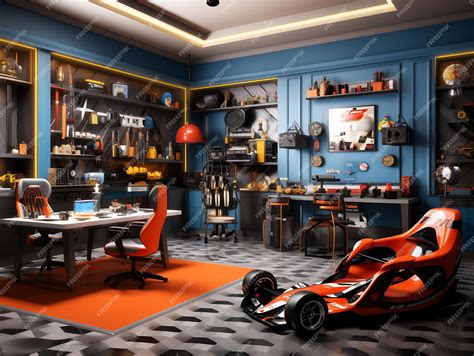 Racing game room boys with racing simulator setup and car mo trending ...