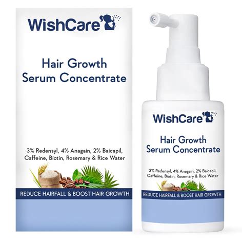 WishCare Hair Growth Serum Concentrate - 3% Redensyl, 4% Anagain, 2% ...