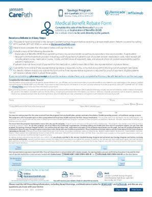 Fillable Online 2023 Janssen Carepath Savings Program Rebate Form Fax ...