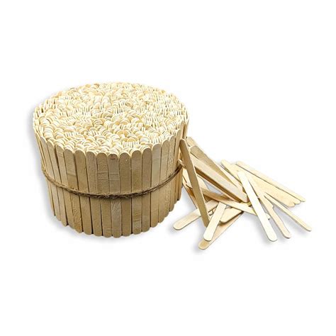 Konfiz 500 Pcs Wooden Ice Cream Sticks | 5.5 Inch Popsicle Sticks for ...