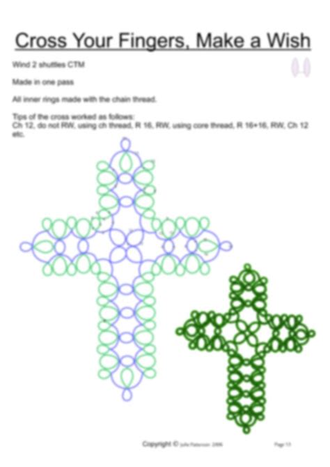 Tatted Cross Tutorial 的图像结果
