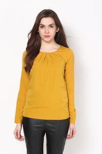 HARPA Casual Full Sleeve Solid Women Yellow Top - Buy Mustard HARPA ...