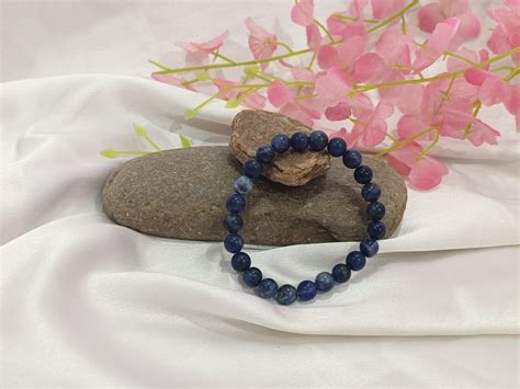 Natural Sodalite Bracelet – Somchakra Crystal