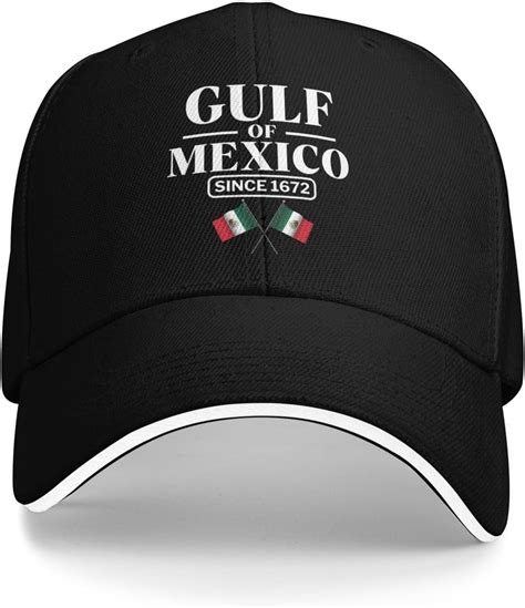 Gulf of Mexico Hat Since 1672 Mexican Flag Mexico Baseball Cap Men ...