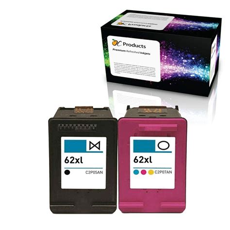 OCProducts Refilled Ink Cartridge Replacement for HP 62XL for HP ...