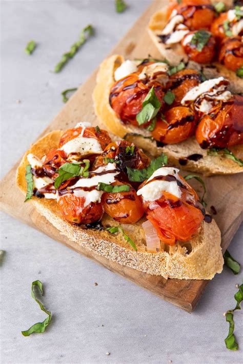 Easy Burrata Appetizer With Roasted Cherry Tomatoes