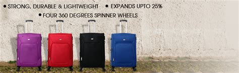 Timus Upbeat Spinner 45L Cabin Soft Luggage Trolley | 55cm Expandable ...