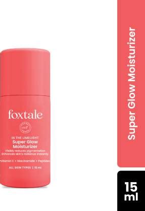 Foxtale Vitamin C Super Glow Moisturiser with Niacinamide & Peptides ...