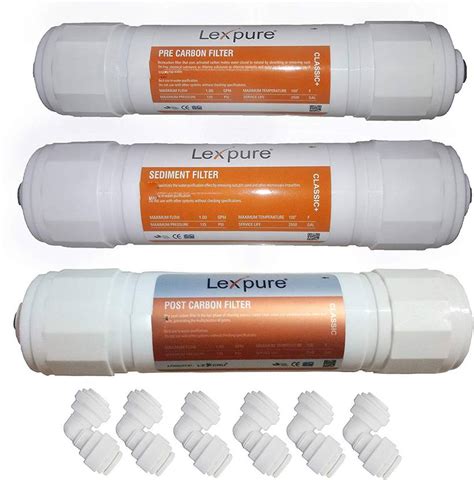 Lexpure Classic Plus Inline Filter Cartridge Pre Carbon and Sediment ...