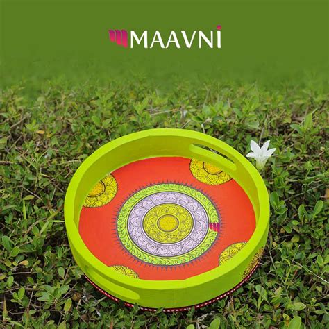 Pattachitra Tray Decor | Authentic Odisha Art – Maavni Designs