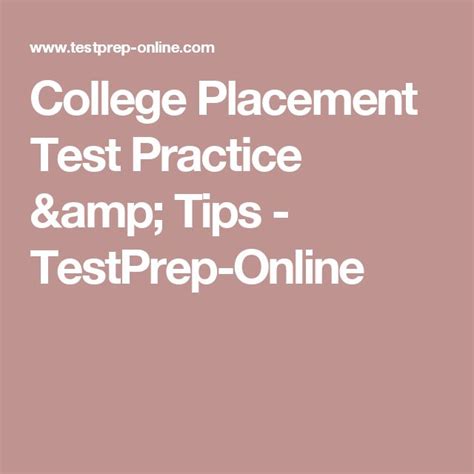 Image result for Placement Test Tips