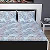 Divine Casa Classic 144 TC Cotton Double Bedsheet with 2 Pillow Covers ...