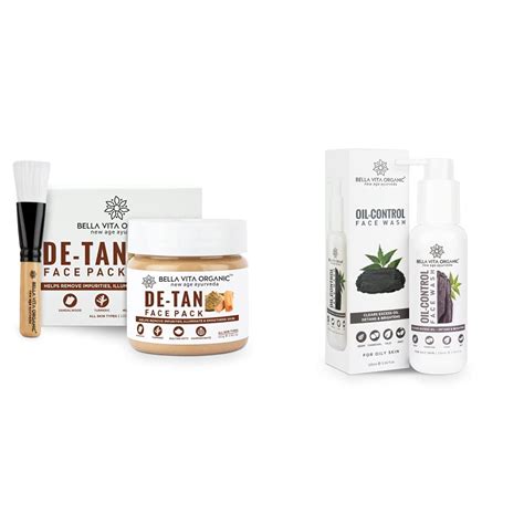 Bella Vita Organic De Tan Removal Face Pack, 100 gms & Bella Vita ...