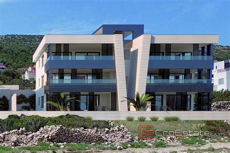 Hrvatska,Zadar - Penthouse s bazenom, prvi red do mora