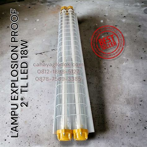 Jual Lampu Explosion Proof LED 2x TL 18W - Cahaya Glodok
