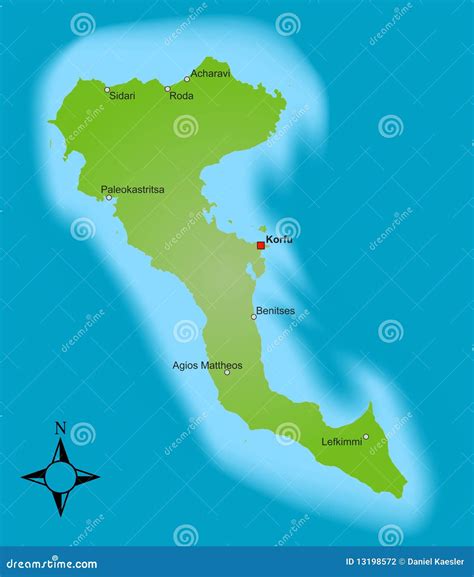 Corfu Vector Map. | CartoonDealer.com #94739072