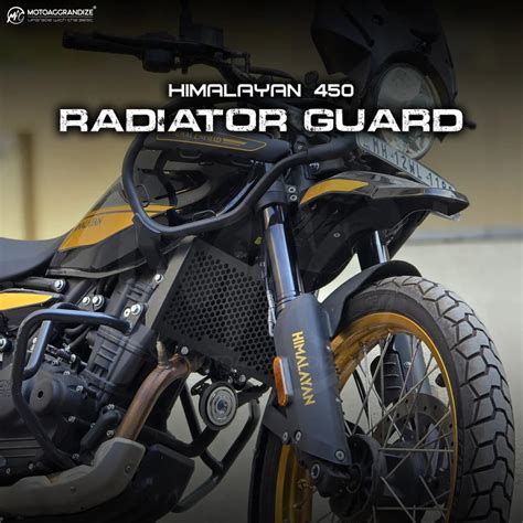 Royal Enfield Himalayan 450 - Motoaggrandize Radiator Guard | Cover ...