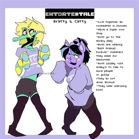 EXT0RTEDTALE: Bratty and Catty by FlowerDalia on DeviantArt
