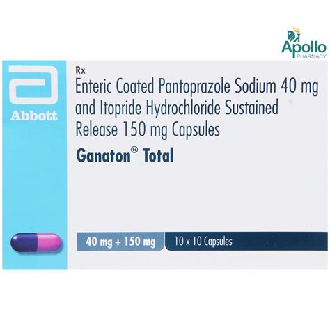 Ganaton Total Capsule | Uses, Side Effects, Price | Apollo Pharmacy