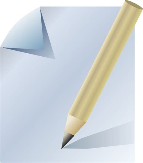 Paper And Pencil Clip Art