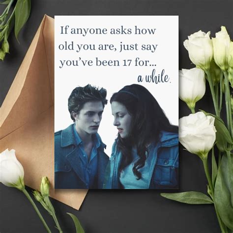 Twilight Birthday Card, Twilight Gift, Twilight Merch, Edward Bella ...