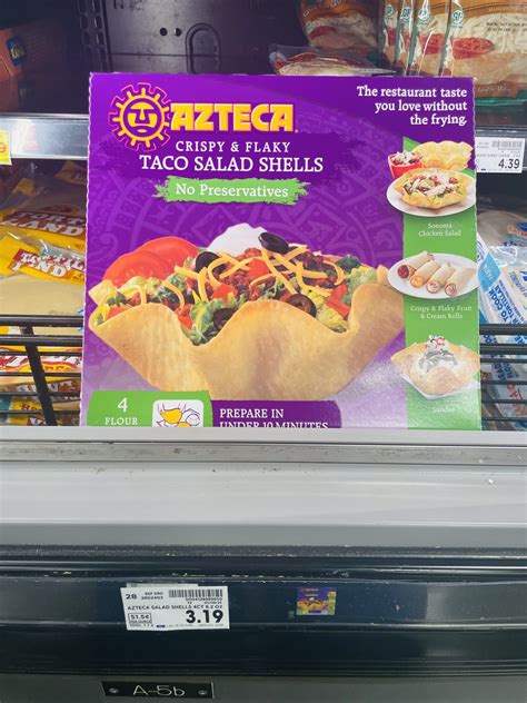Azteca Taco Salad Shells as low as $2.69! - Kroger Krazy