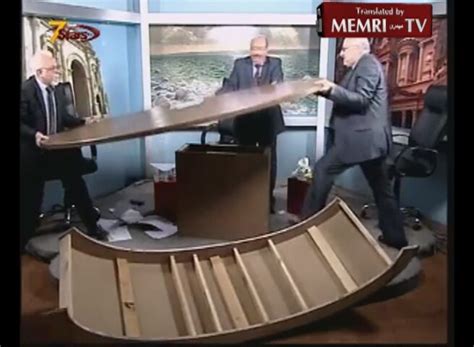 Jordanian Commentators Demolish Studio While Arguing over Syria War | MEMRI
