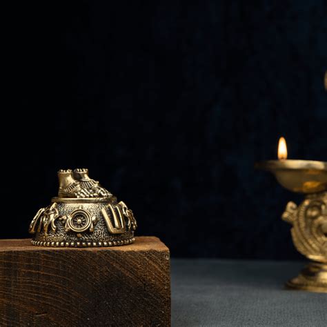 Elite Brass Charan Paduka Small Size – Auspicious Footprints for Pooja ...