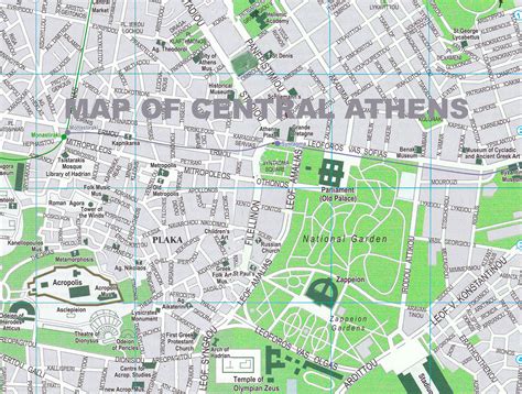 Athens City Map 689 Athens Greece Map Stock Photos, High Res Pictures,