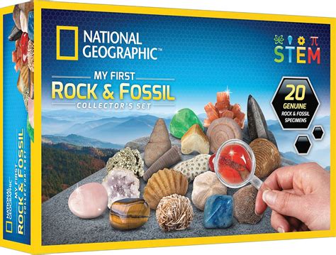 NATIONAL GEOGRAPHIC Rock & Fossil Collection - Rock Collection for Kids ...