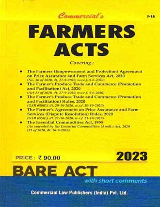 Commercial's FARMERS ACTS Bare Act book – BuyTestSeries.in