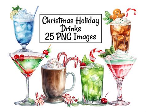 Christmas Drinks Clip Art