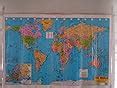 World Map Educational Wall Chart – Double-Sided Laminated Poster with ...