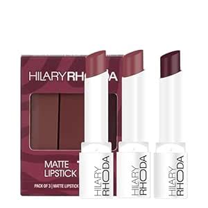 Buy Hilary Rhoda Matte Trio Lipstick | Matte Finish & Long Lasting ...