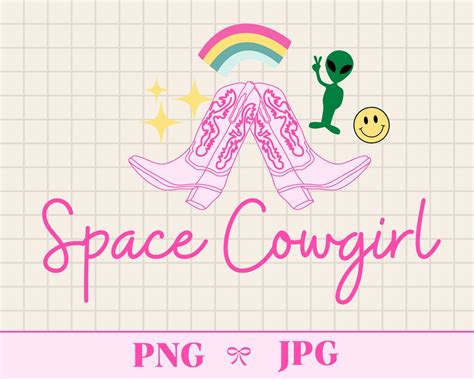 Buy Space Cowgirl Png Preppy Png Western Png Preppy Digital Download ...