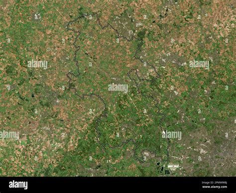 Buckinghamshire, administrative county of England - Great Britain. Low resolution satellite map ...