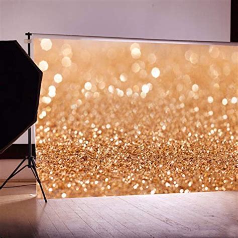 Buy DODOING 7x5ft Photography Background, Gold Sequin Bokeh Glitter ...