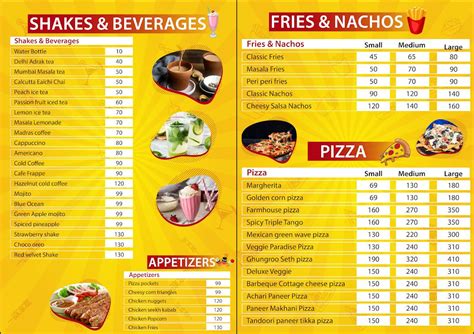 Menu at The Meme Story, Delhi