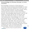 Knowledge is power paragraph 120 words - Brainly.in