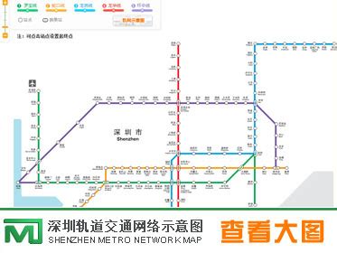 2019深圳最新地铁线路图 最全最新_查查吧