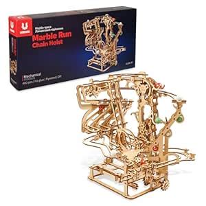 Ugears 3D Wooden Puzzle Marble Run Chain - Creative Building Kit for ...