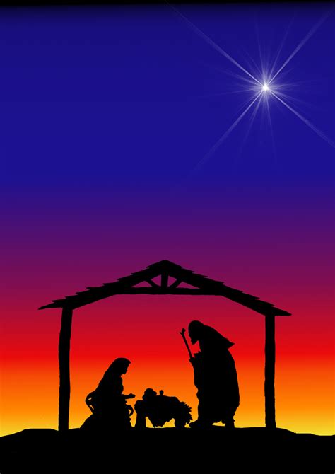 Printable Nativity Scene Silhouette - Printable Word Searches