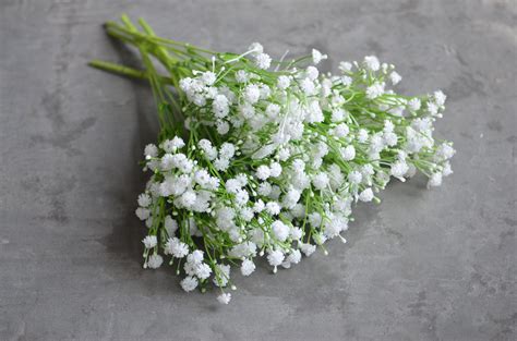 White Baby's Breath Bunch Artificial Baby's Breath | Etsy