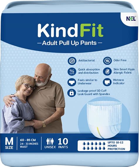 KINDFIT Pull UP Pants,Medium,Waist Size (60-85 Cm |24-33 Inch) Adult ...