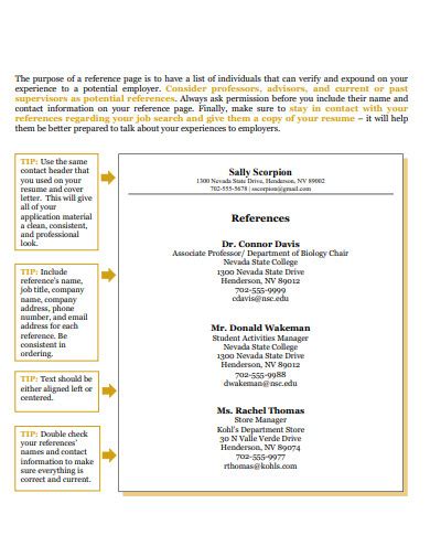 Image result for Job Reference Examples