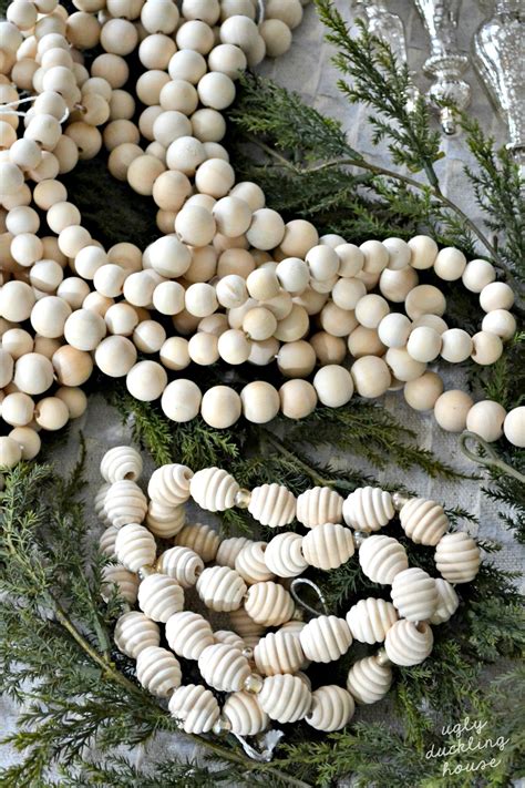 DIY Extra-Long Wood Bead Garland, 3 Ways • Ugly Duckling House