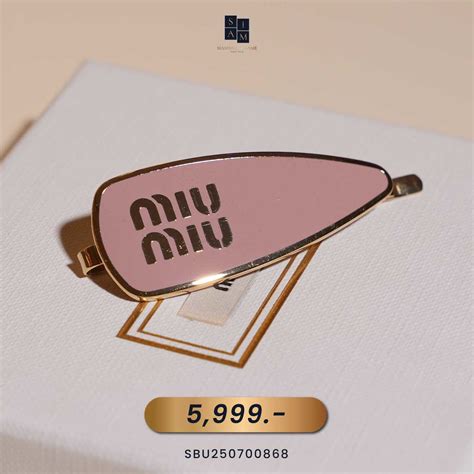 Very Very Good Condition Miu Miu/Plated Metal Hair Clip With Visible ...