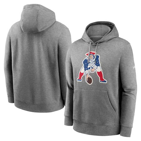 Mens New England Patriots Nike Rewind Club Fleece Hoodie | Rebel Sport