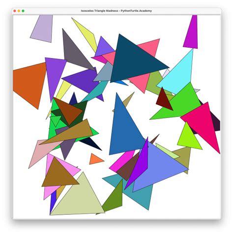 Triangle Isocele Python 的图像结果